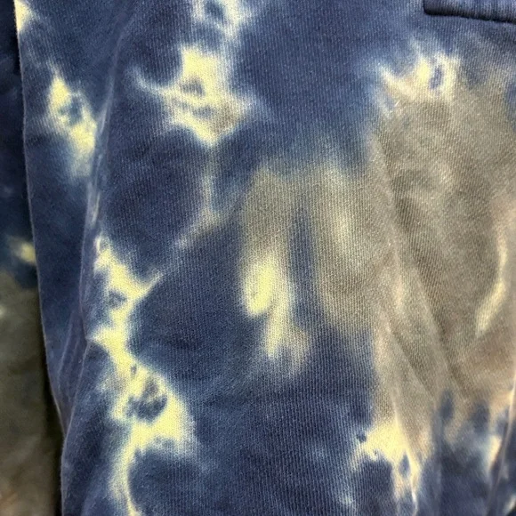 Something Navy Discontinued Blue and Green Tie-Dye Sweatshirt Size Medium - Picture 4 of 7